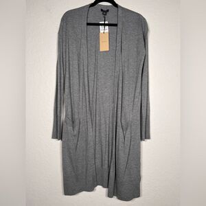 Halogen Heather Gray Knit Duster Cardigan 💗 NWT 💗 medium